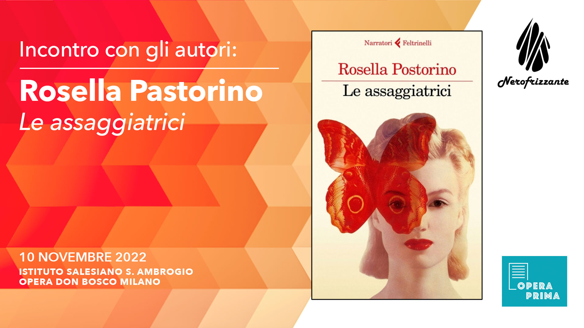 Incontro con gli autori: Rosella Pastorino Le assaggiatrici - Nerofrizzante - Salesiani Milano