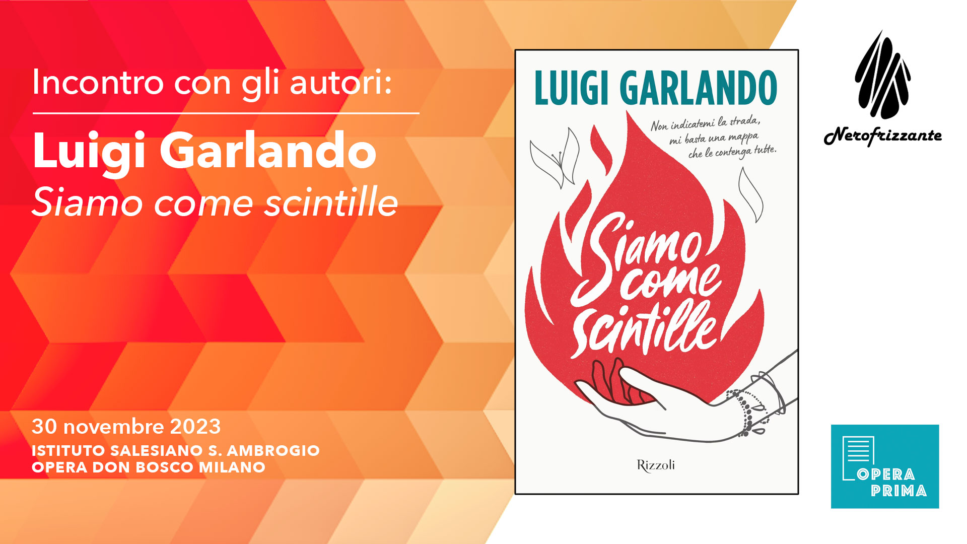 Incontro con gli autori: Luigi Garlando Siamo come scintille - Nerofrizzante - Salesiani Milano